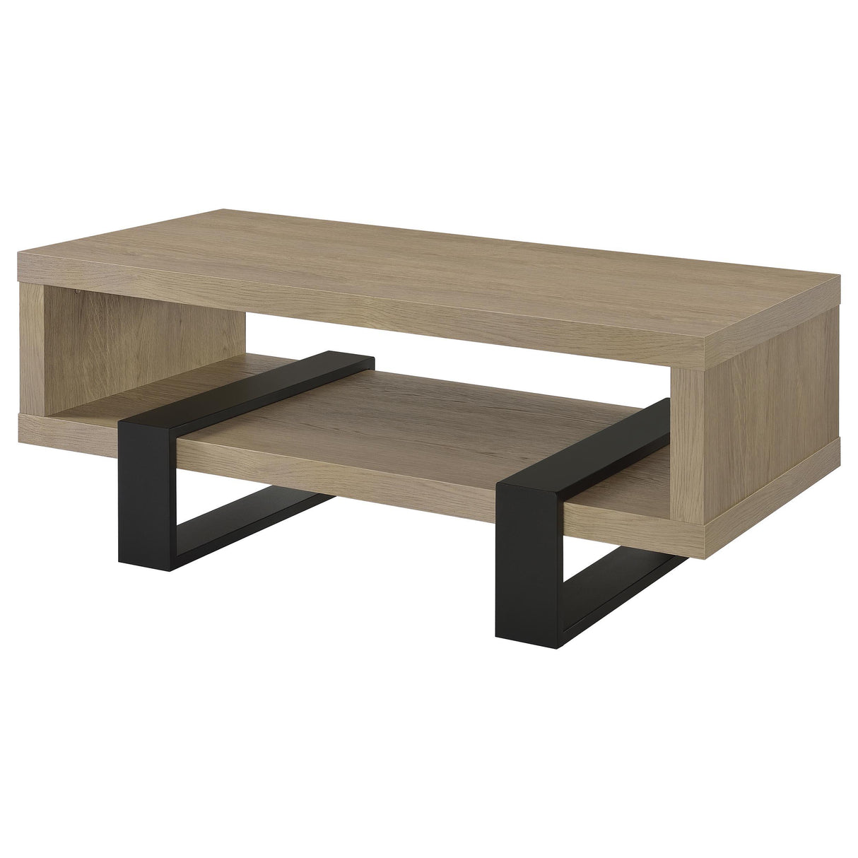 Coaster Furniture Dinard 723688 Engineered Wood Coffee Table - Latte IMAGE 4