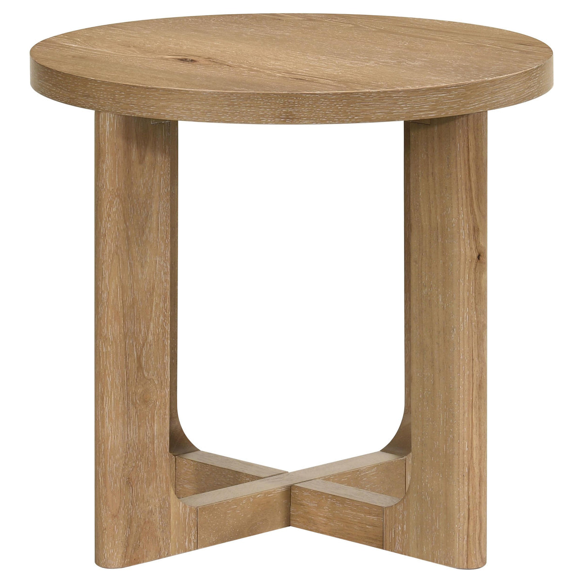 Coaster Furniture Kessler 735988-S3 3-piece Round Sculptural Wood Coffee Table Set - Light Oak IMAGE 11