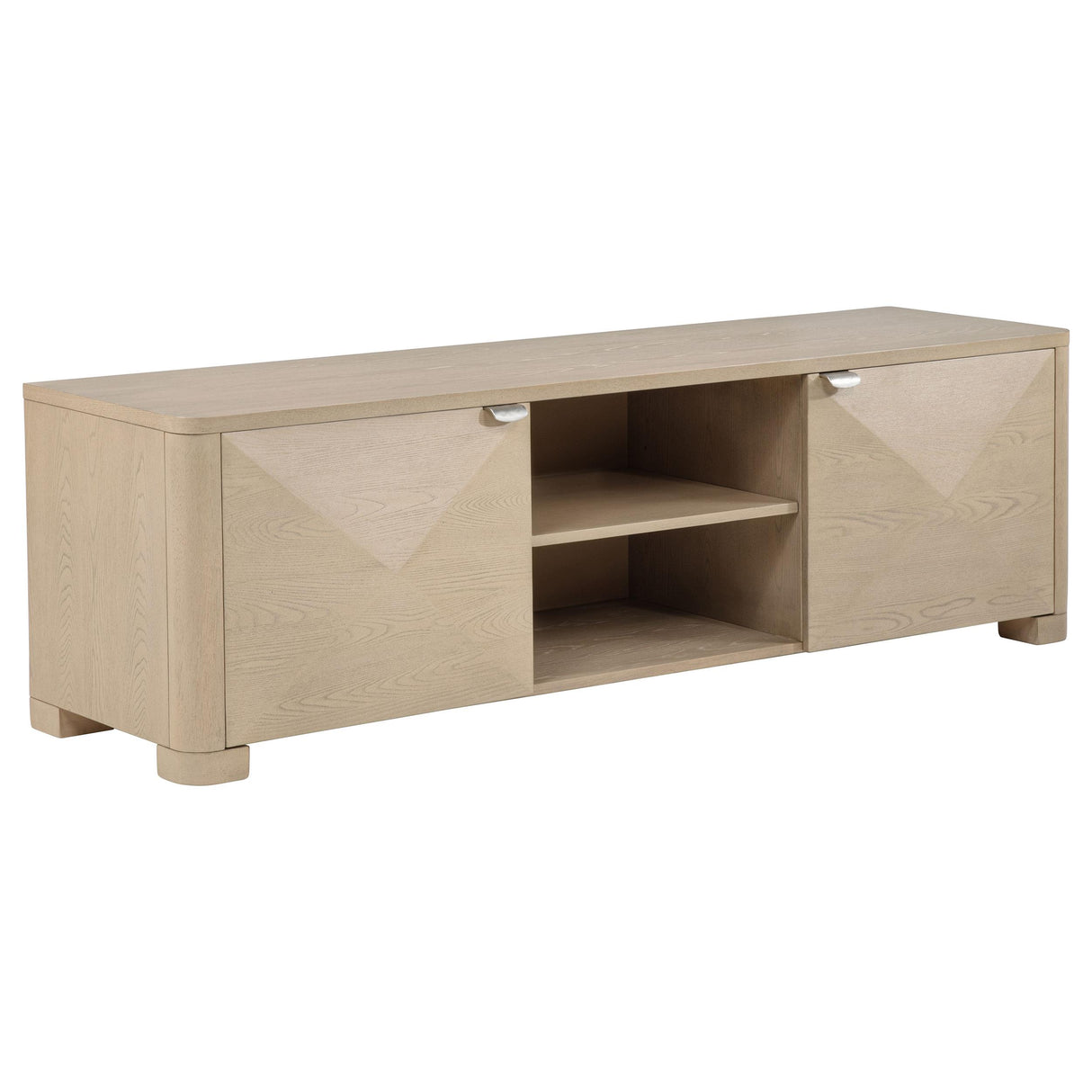Coaster Furniture Marcelo 736053 71-inch TV Stand Media Console - Light Elm IMAGE 1