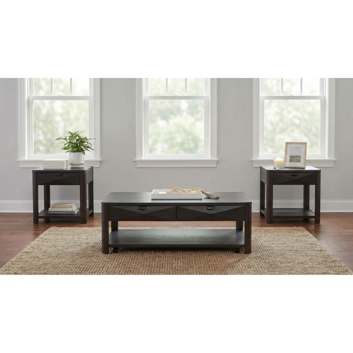 Coaster Furniture Marcelo 736068-S3 3-piece Coffee Table Set with Storage - Coffee IMAGE 2