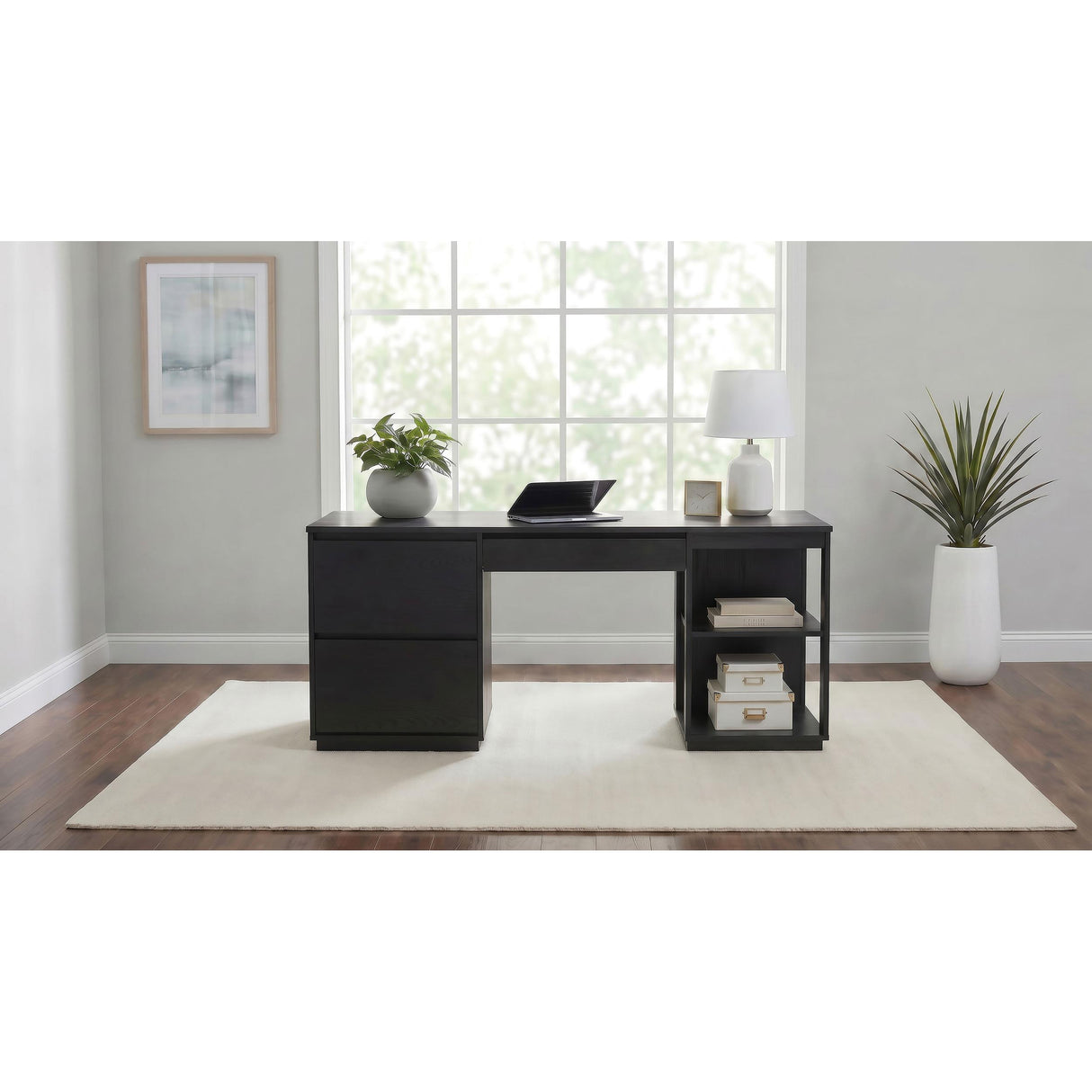 Coaster Furniture Harkes 800798 75-inch 3-drawer Computer Desk with Adjustable Shelf - Coffee Bean IMAGE 3