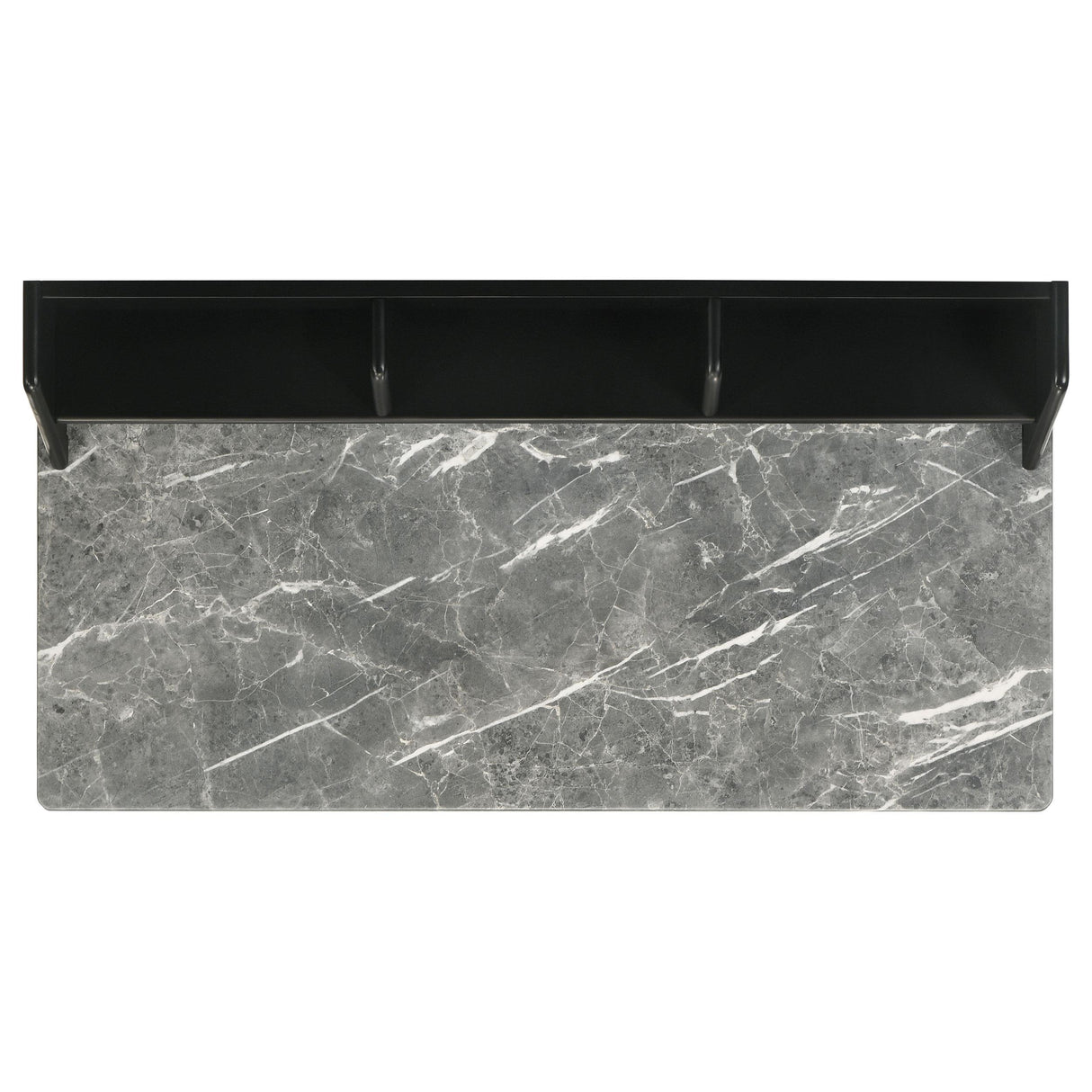 Coaster Furniture Besler 801076 47-inch SmartTop Writing Desk with Shelf - Grey Stone/Black IMAGE 6