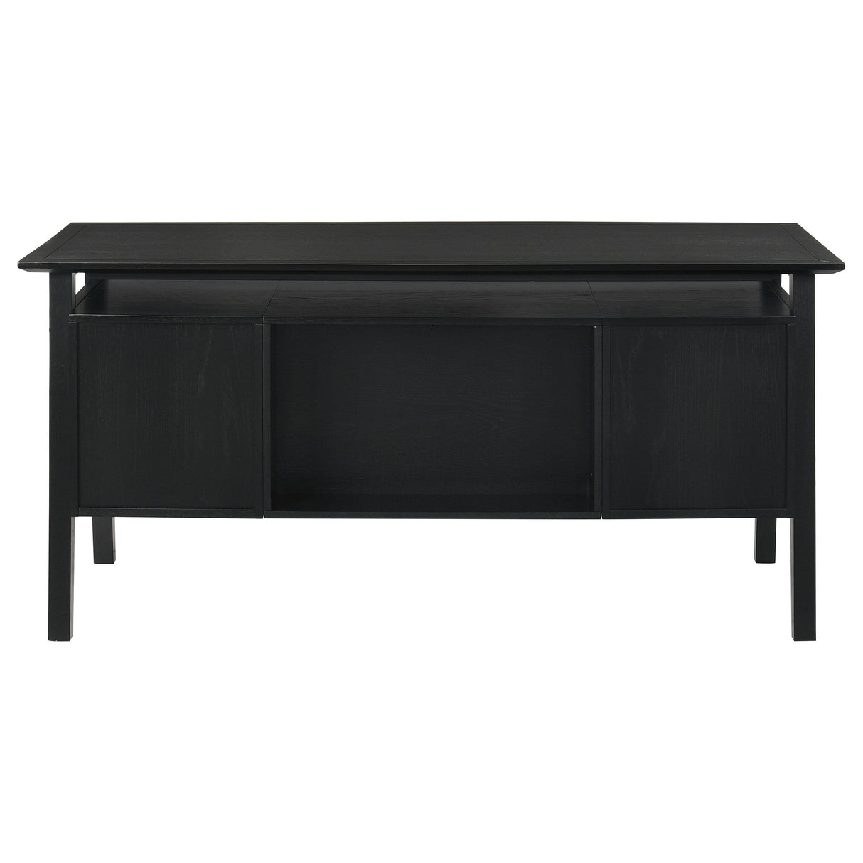 Coaster Furniture Goodson 801586 64-inch 4-Drawer Double Pedestal Computer Desk - Black IMAGE 11