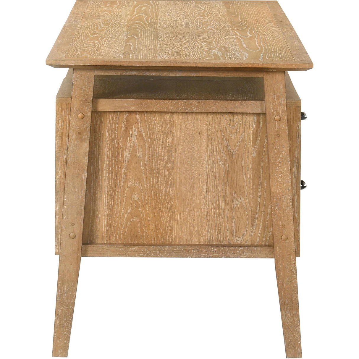 Coaster Furniture Goodson 801587 64-inch 4-Drawer Double Pedestal Computer Desk - Distressed Light Brown IMAGE 11