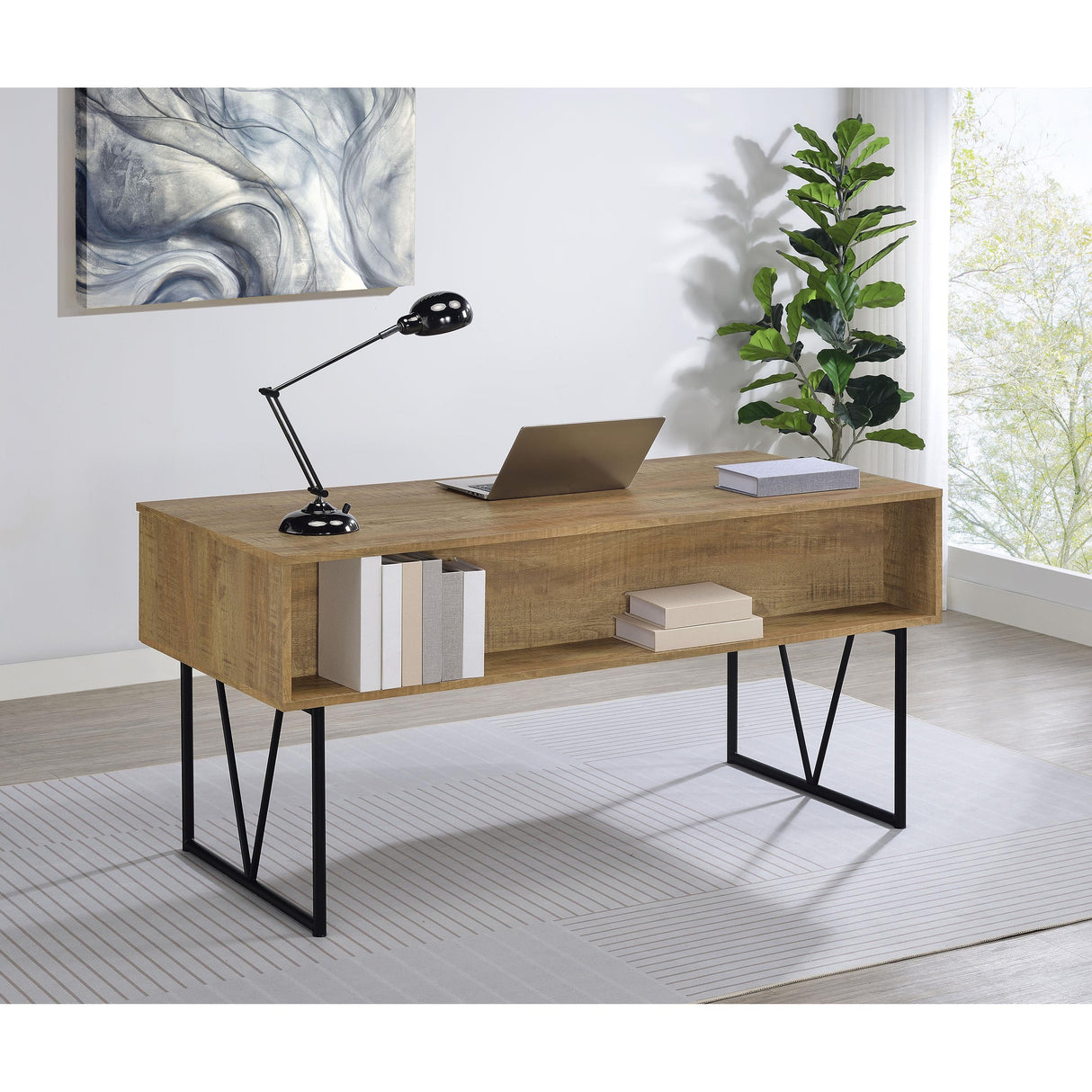 Coaster Furniture Analiese 801851 63-inch 4-drawer Writing Desk - Mango IMAGE 6