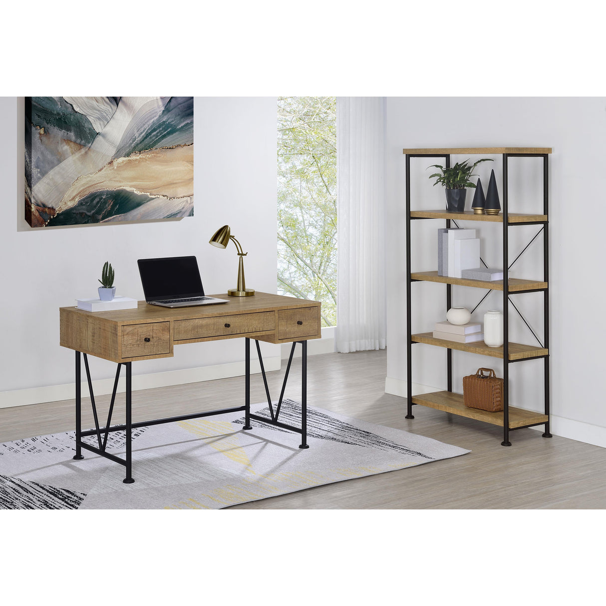 Coaster Furniture Analiese 802001 47-inch 3-drawer Writing Desk - Mango IMAGE 11