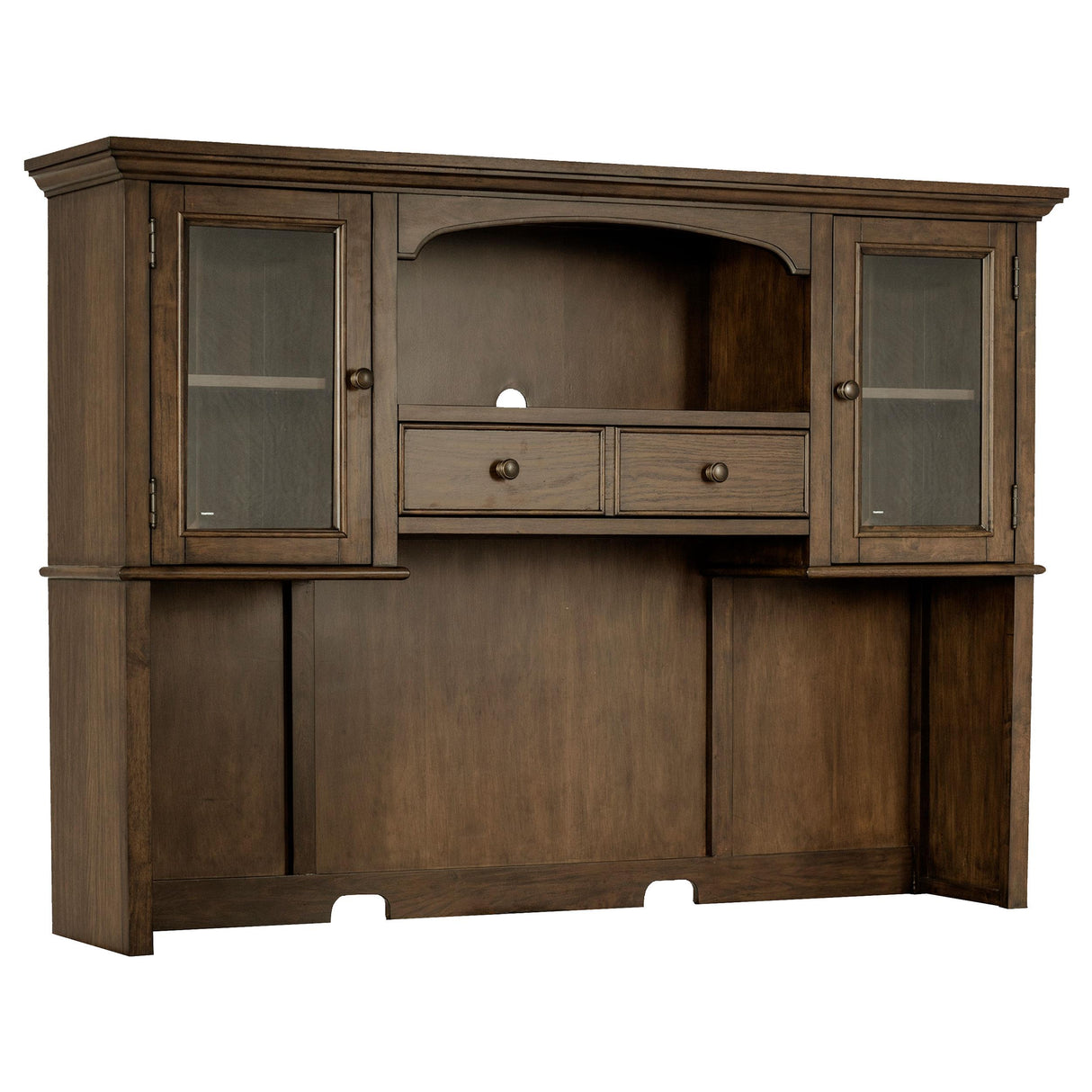 Coaster Furniture Hartshill 881283H 2-door Hutch with Shelves - Burnished Oak IMAGE 1