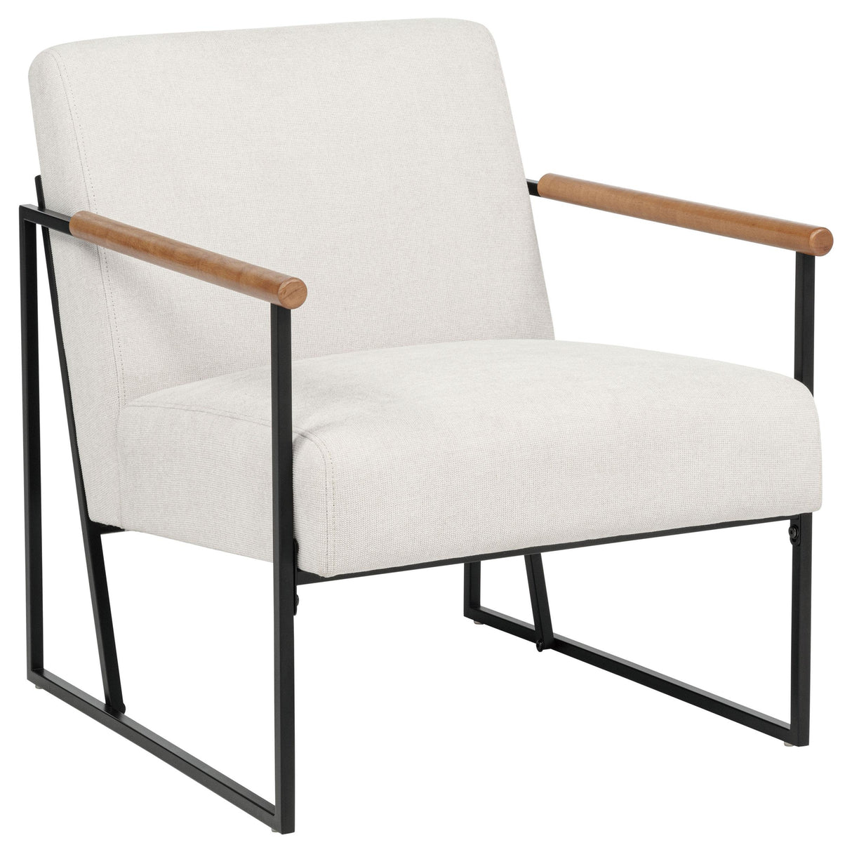 Coaster Furniture Monsen 900648 Fabric Upholstered Metal Frame Accent Chair - Ivory IMAGE 1