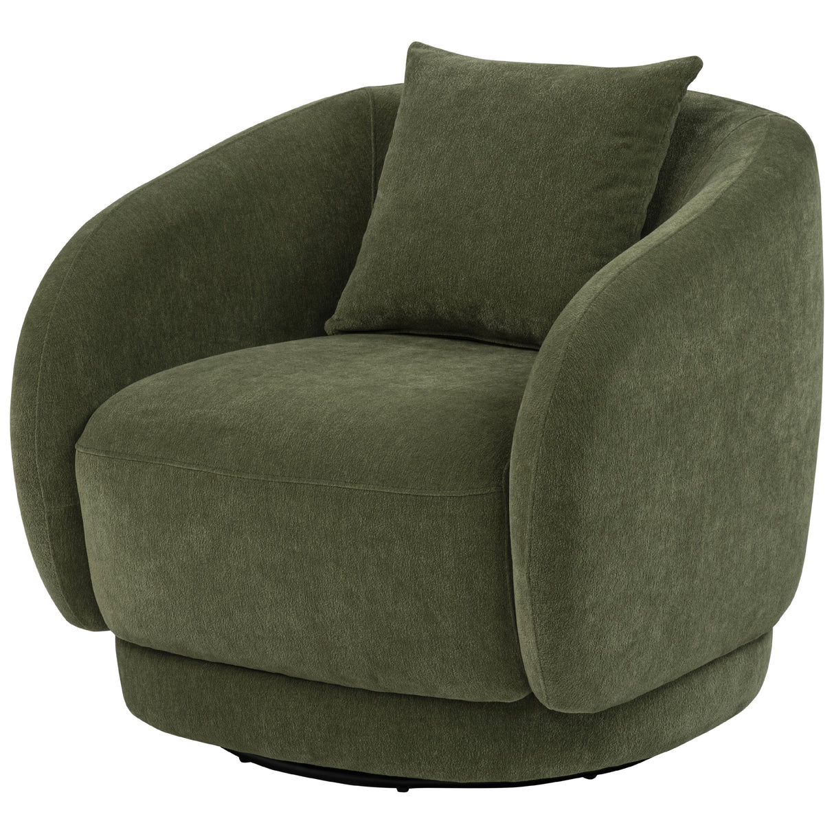 Coaster Furniture Arnaud 902487 Chenille Upholstered Swivel Accent Chair - Green IMAGE 1