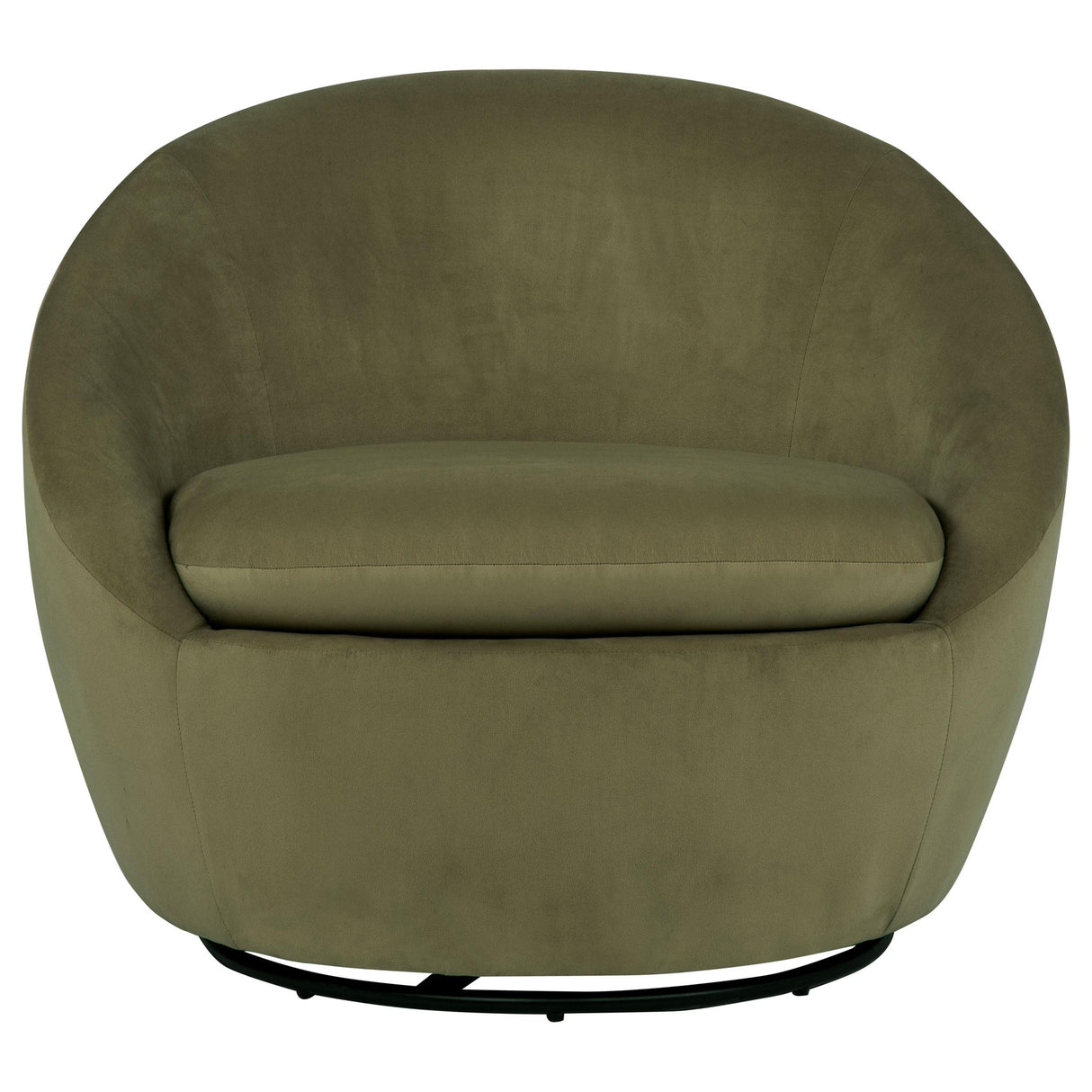 Coaster Furniture Myernick 903229 Velvet Upholstered Swivel Accent Chair - Olive IMAGE 2