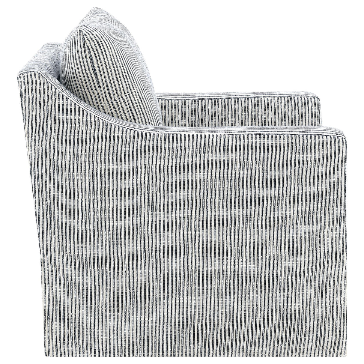 Coaster Furniture Winter 904137 Upholstered Sloped Arm Accent Swivel Chair - Grey IMAGE 10
