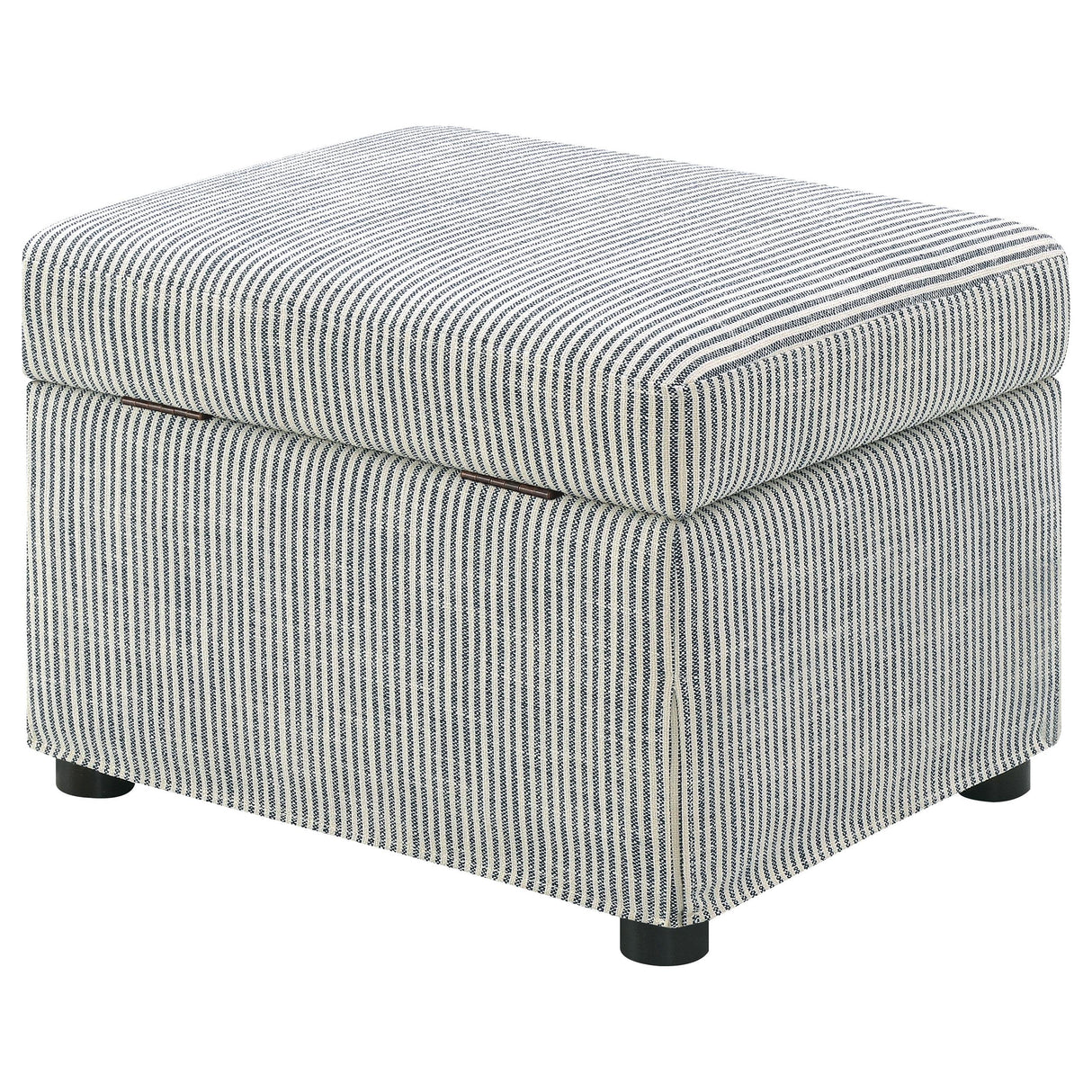 Coaster Furniture Winter 904138 Upholstered Hydraulic Lift Top Storage Ottoman - Grey IMAGE 2