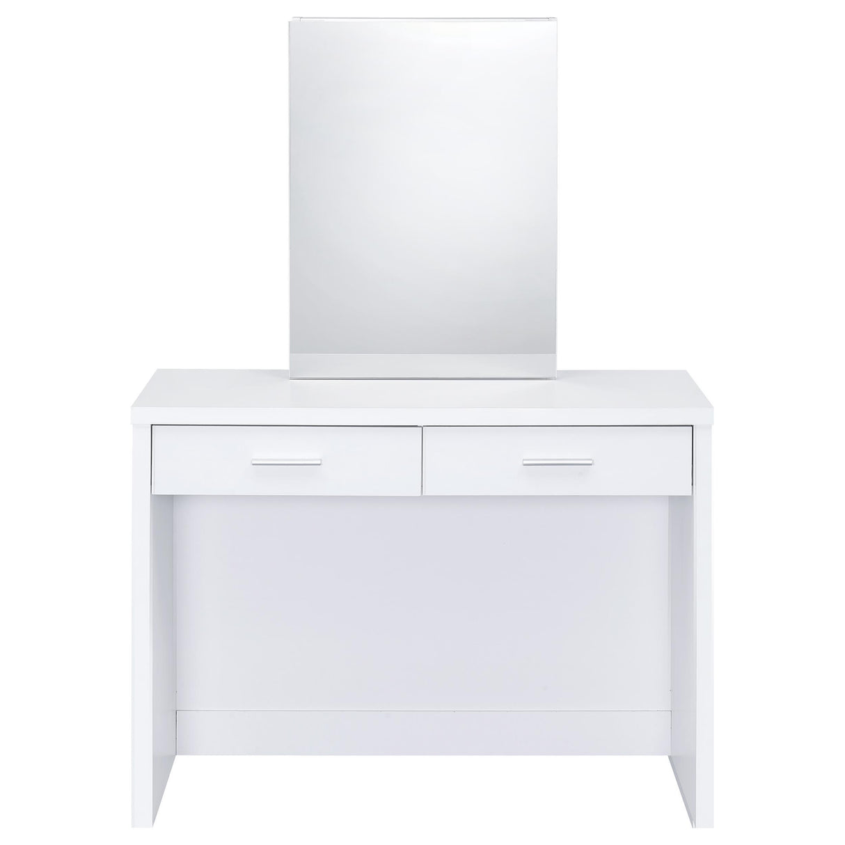 Coaster Furniture Bunbury 930280 Makeup Vanity Table Set Storage Mirror and Stool - White IMAGE 18