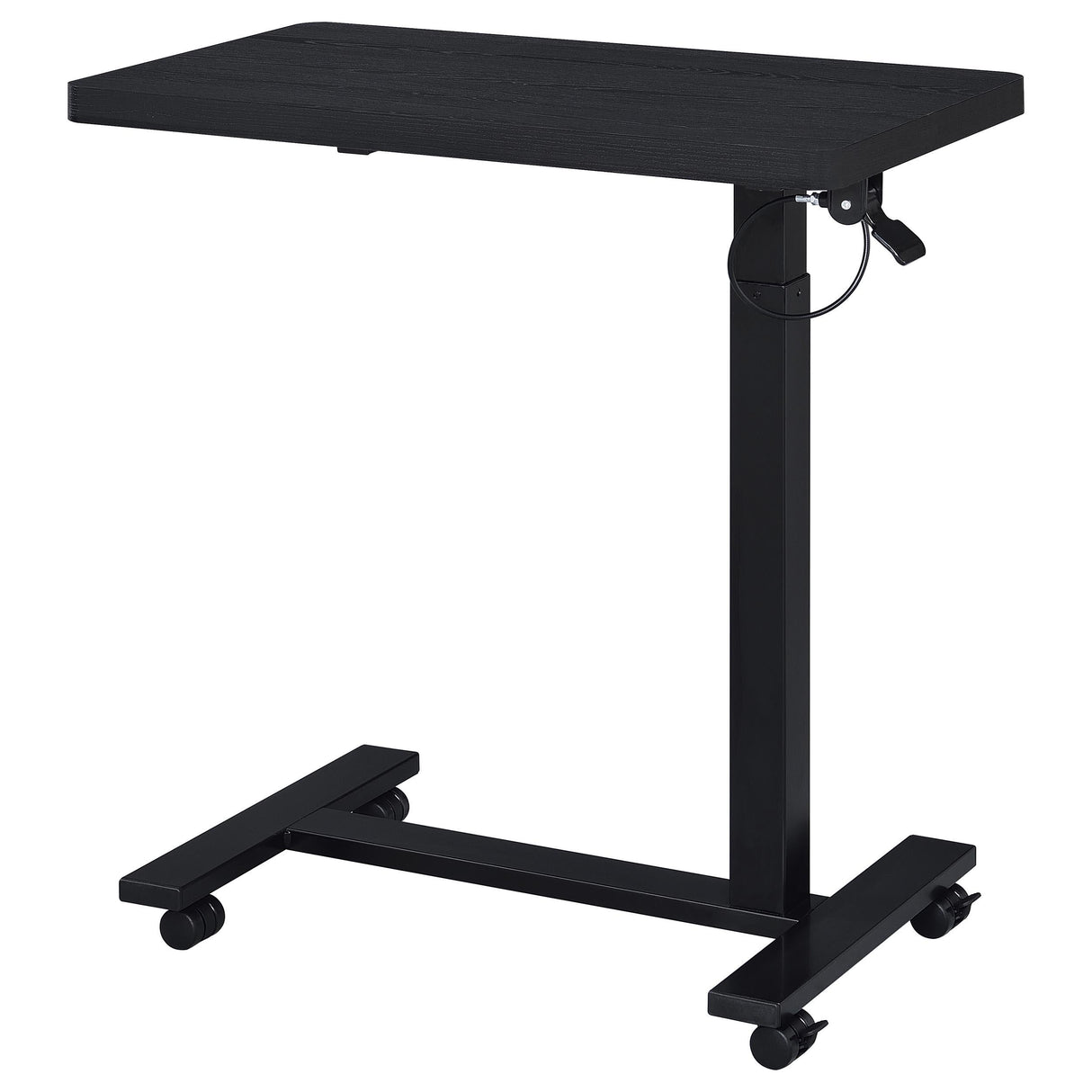 Coaster Furniture Westpark 930300 Pneumatic Adjustable C-Shape Side Table with Casters - Black IMAGE 7