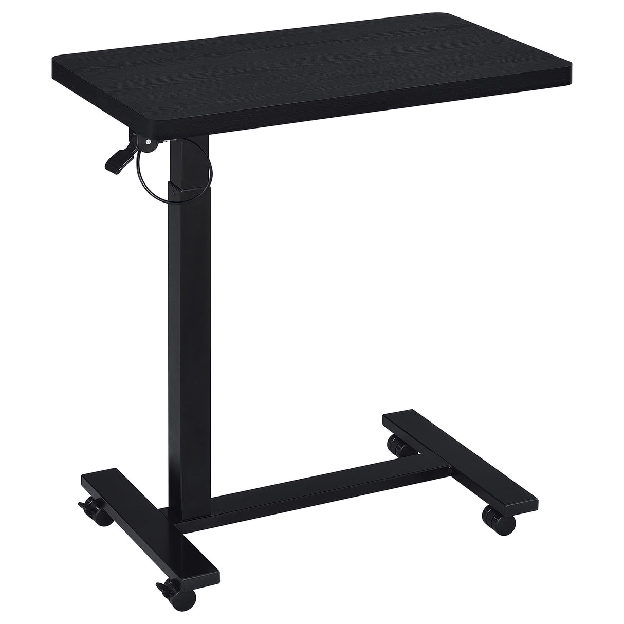 Coaster Furniture Westpark 930300 Pneumatic Adjustable C-Shape Side Table with Casters - Black IMAGE 9
