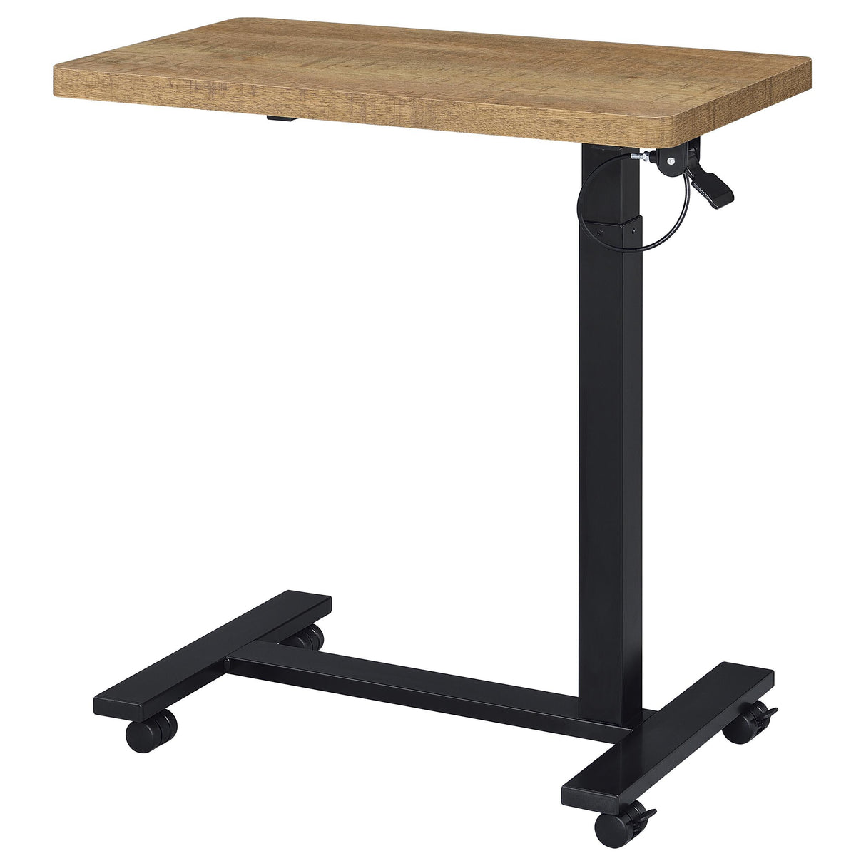 Coaster Furniture Westpark 930301 Pneumatic Adjustable C-Shape Side Table with Casters - Mango IMAGE 7