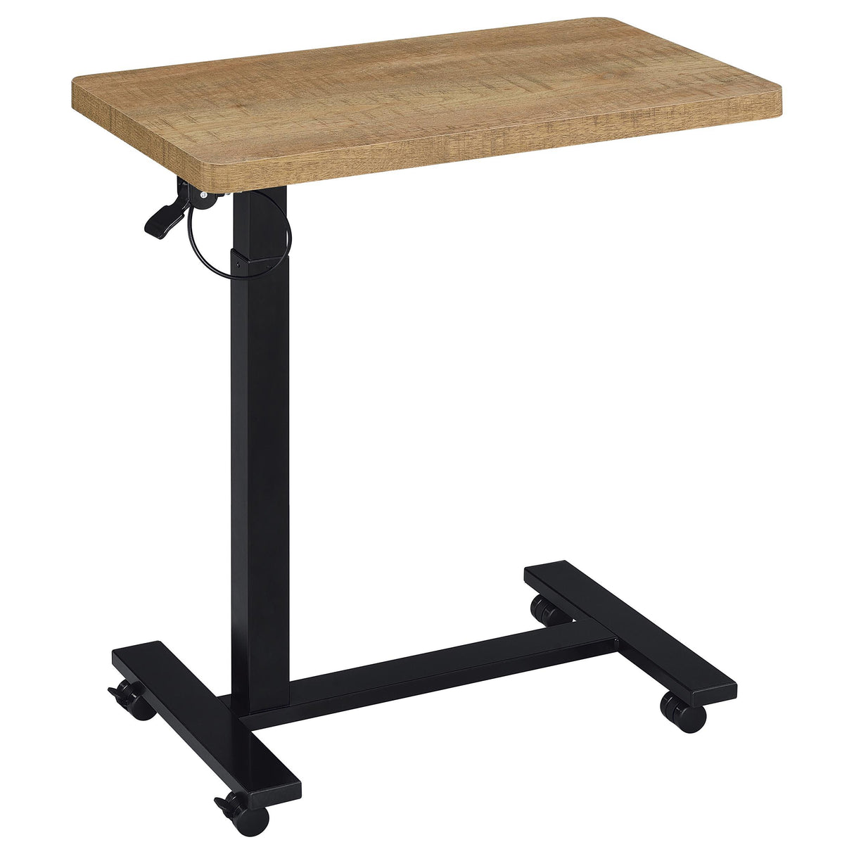 Coaster Furniture Westpark 930301 Pneumatic Adjustable C-Shape Side Table with Casters - Mango IMAGE 9
