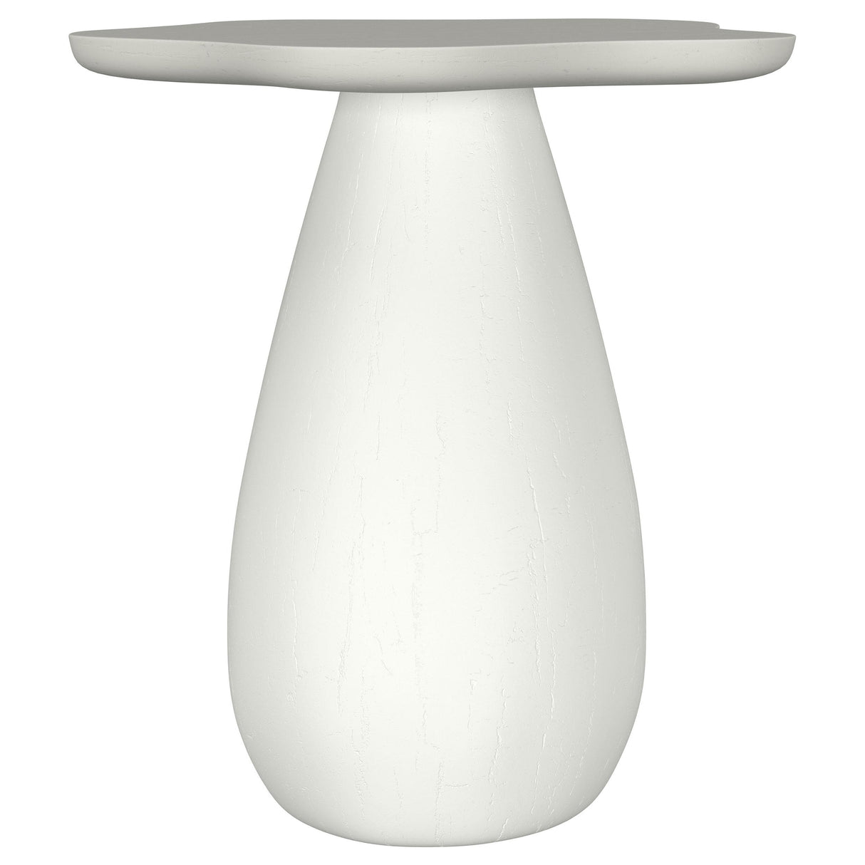 Coaster Furniture Perth 930616 20-inch Side Table with Cloud-Shaped Top - Off White IMAGE 1
