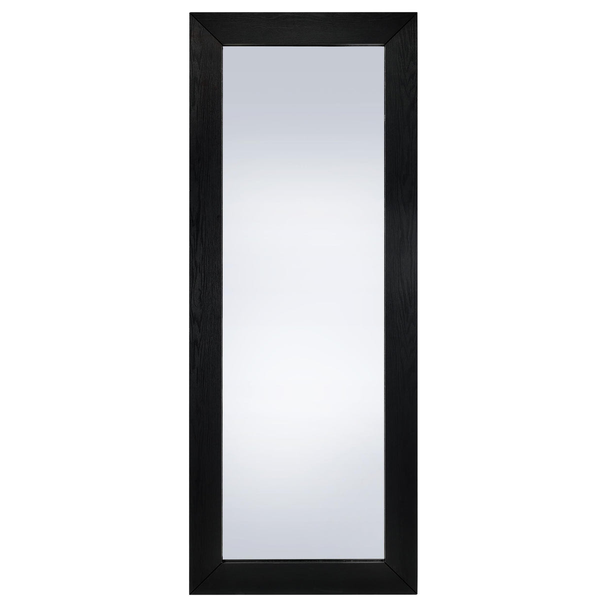 Coaster Furniture Cadence 961653 Tempered Glass Full Length Standing Mirror - Black Oak IMAGE 2