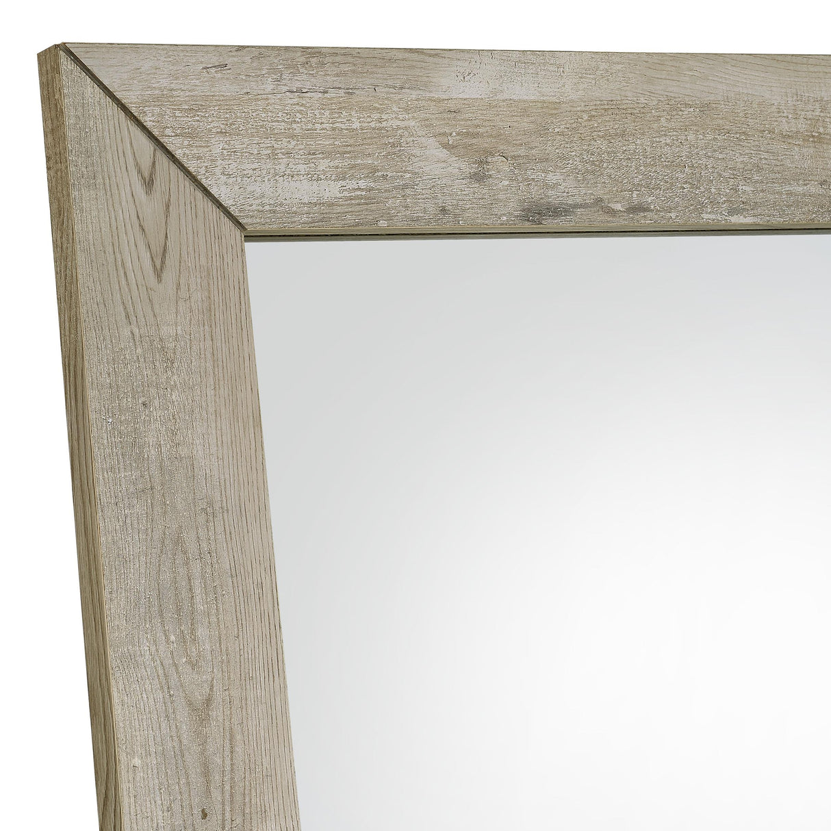 Coaster Furniture Cadence 961655 Tempered Glass Full Length Mirror - Grey Washed Oak IMAGE 3