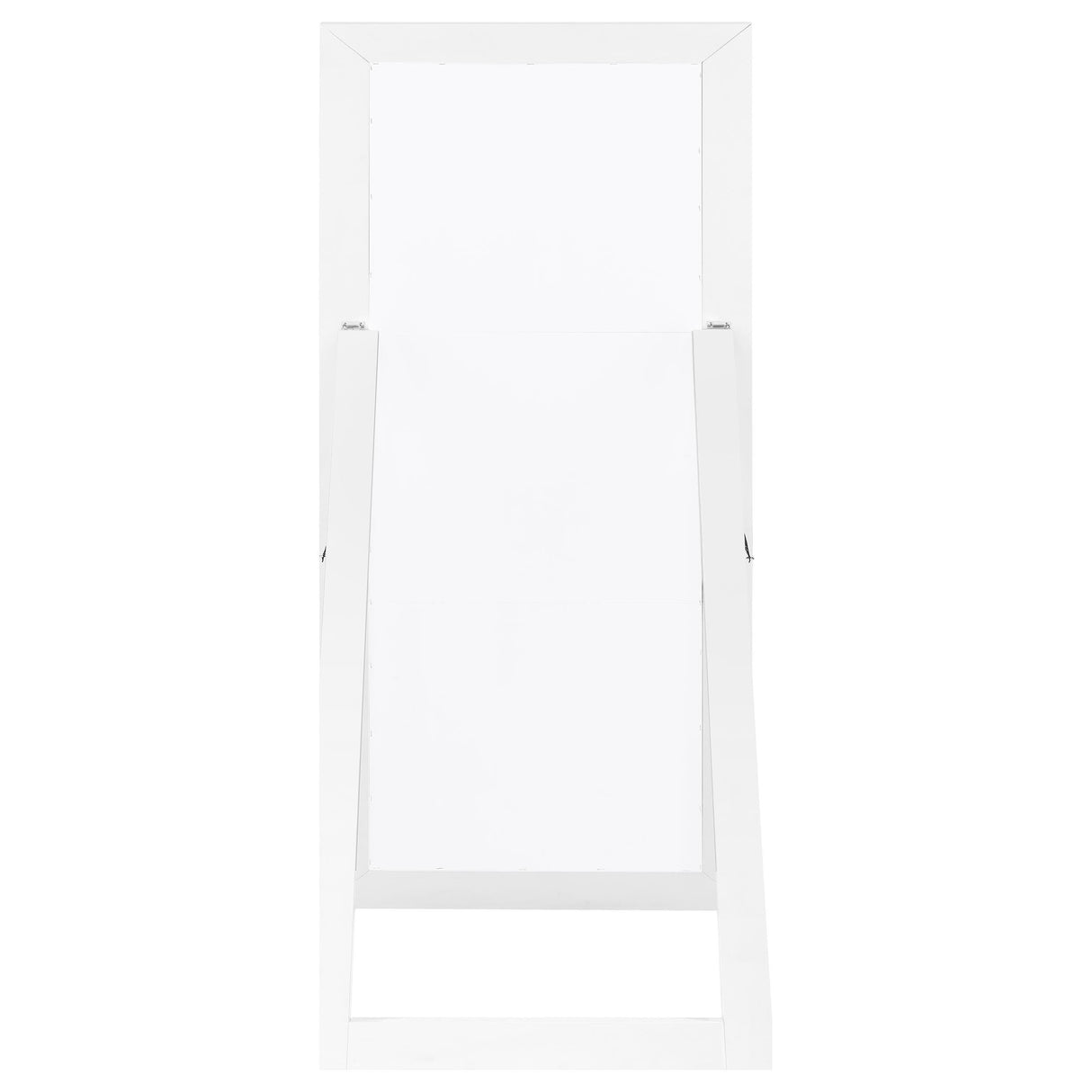 Coaster Furniture Cadence 961656 Tempered Glass Full Length Mirror - White High Gloss IMAGE 4