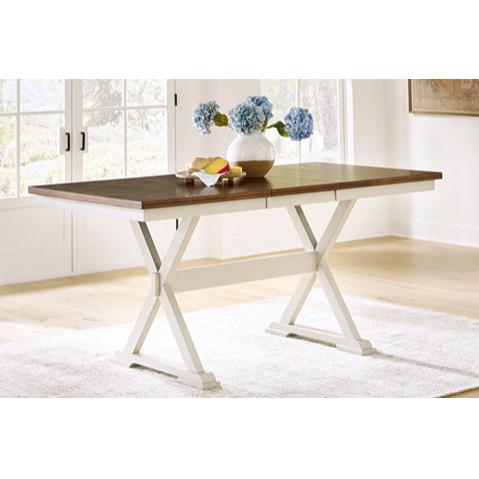 Signature Design by Ashley Brinfern PCD628-32 Counter Butterfly Extendable Table IMAGE 3