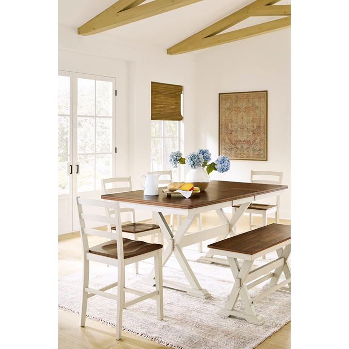 Signature Design by Ashley Brinfern PCD628-32 Counter Butterfly Extendable Table IMAGE 7