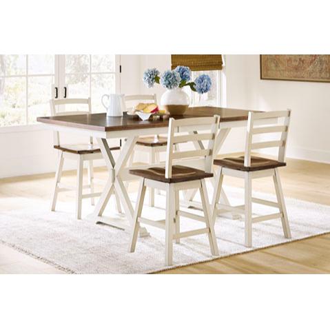 Signature Design by Ashley Brinfern PCD628-32 Counter Butterfly Extendable Table IMAGE 9