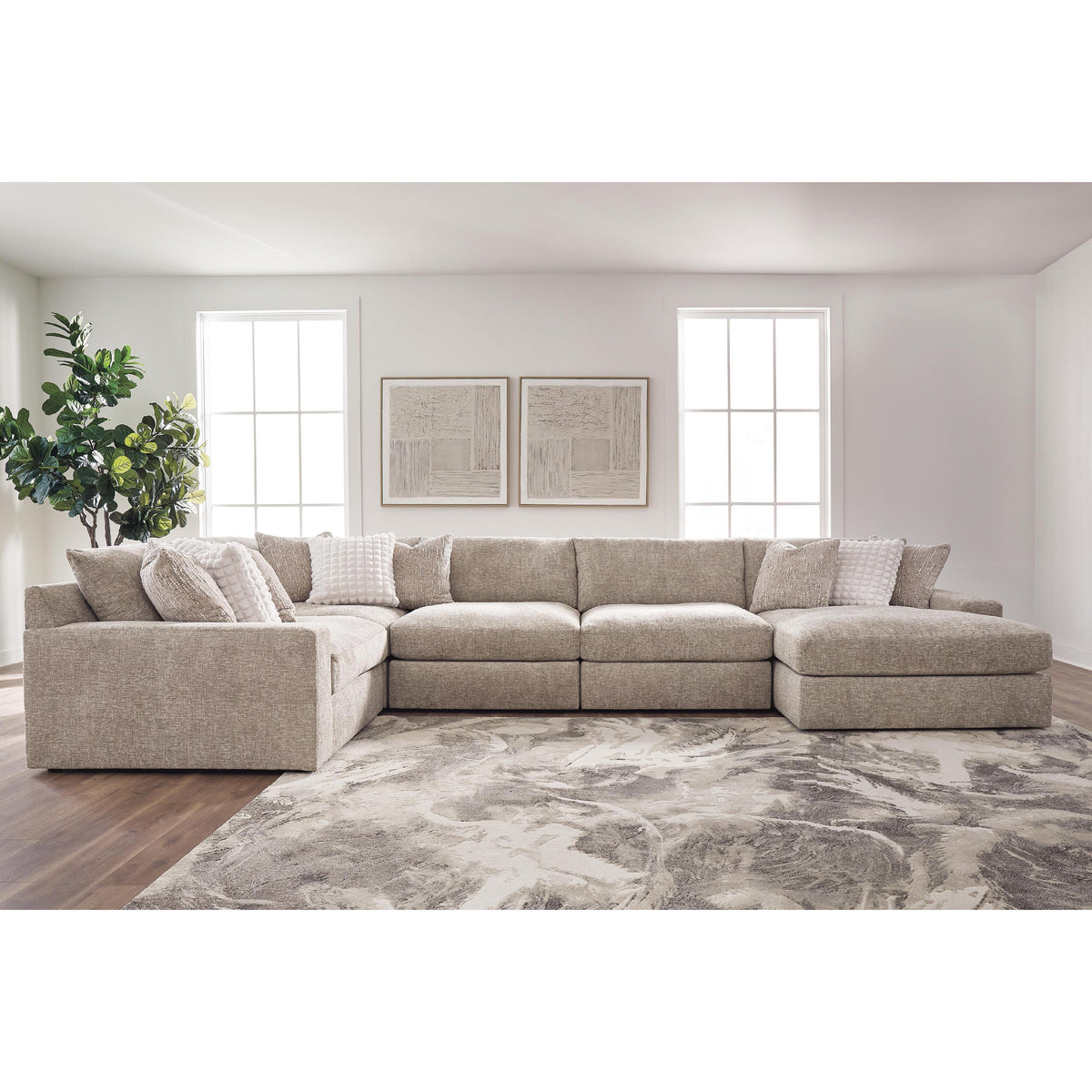 Signature Design by Ashley Nexora-Court PC68008S13 5 pc Sectional with Chaise IMAGE 3