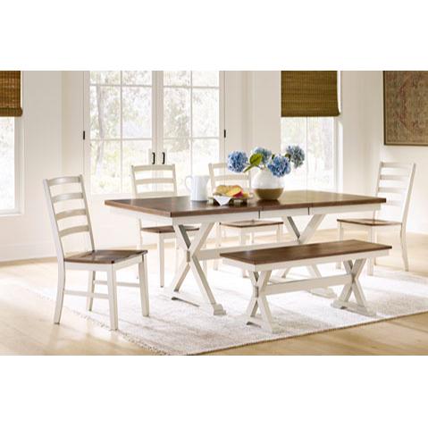 Signature Design by Ashley Brinfern PCD628-35 Rectangular Extendable Dining Table IMAGE 10