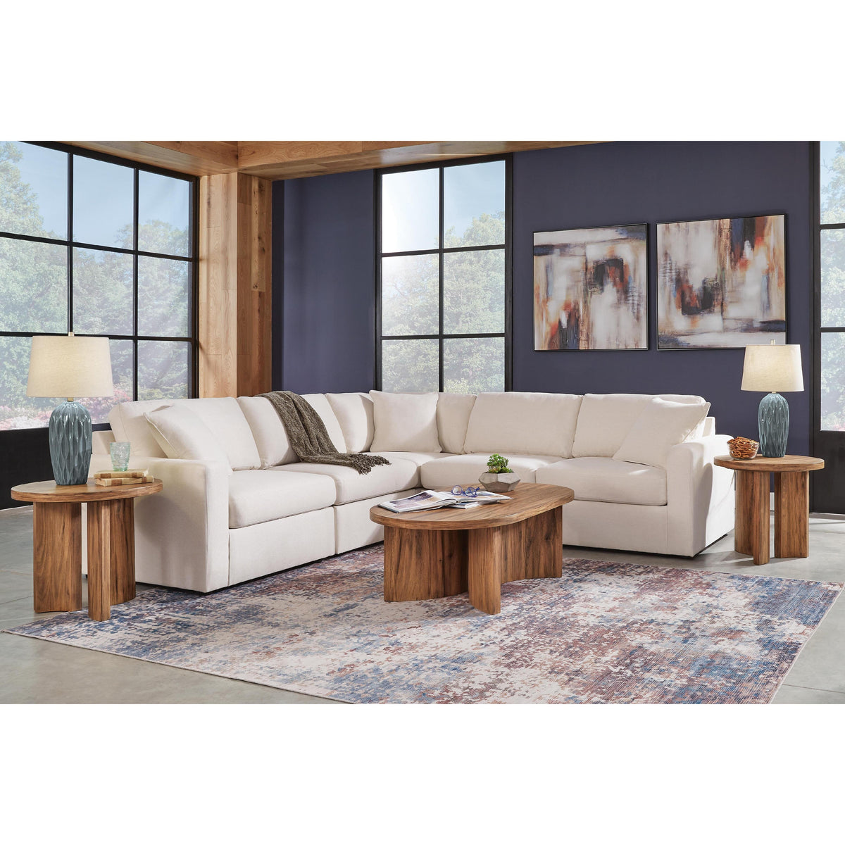 Signature Design by Ashley® Modmax 92103U14 5 pc Sectional and Ottoman - Oyster IMAGE 9