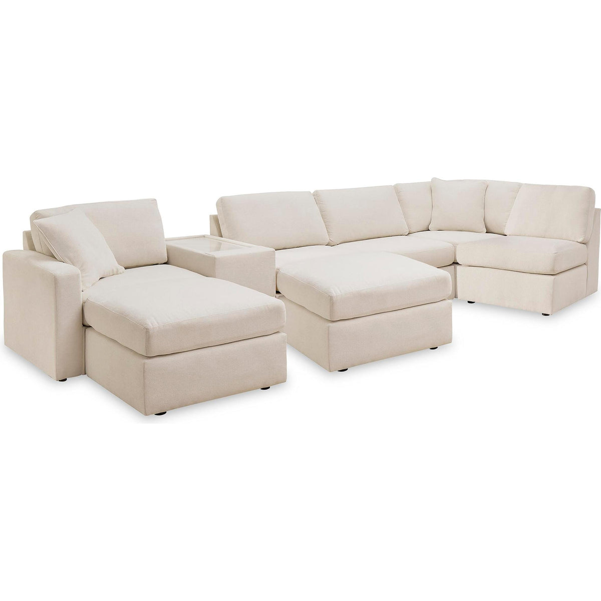 Signature Design by Ashley® Modmax 92103U5 6 pc Sectional and 2 Ottomans - Oyster IMAGE 1