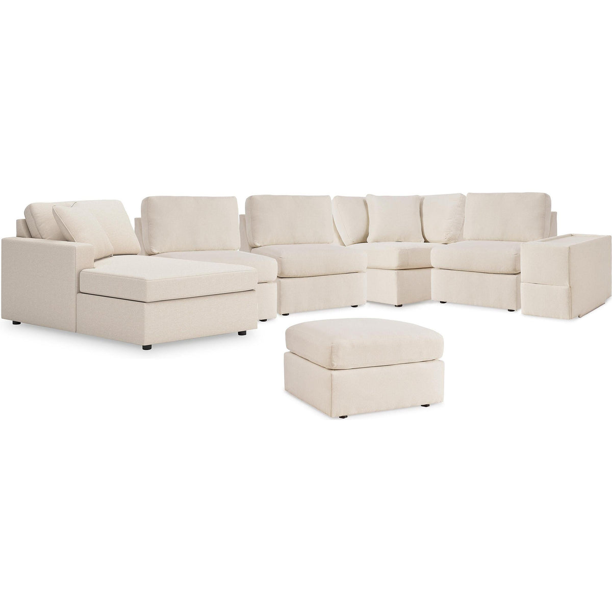 Signature Design by Ashley® Modmax 92103U6 6 pc Sectional with Chaise and Ottoman - Oyster IMAGE 1