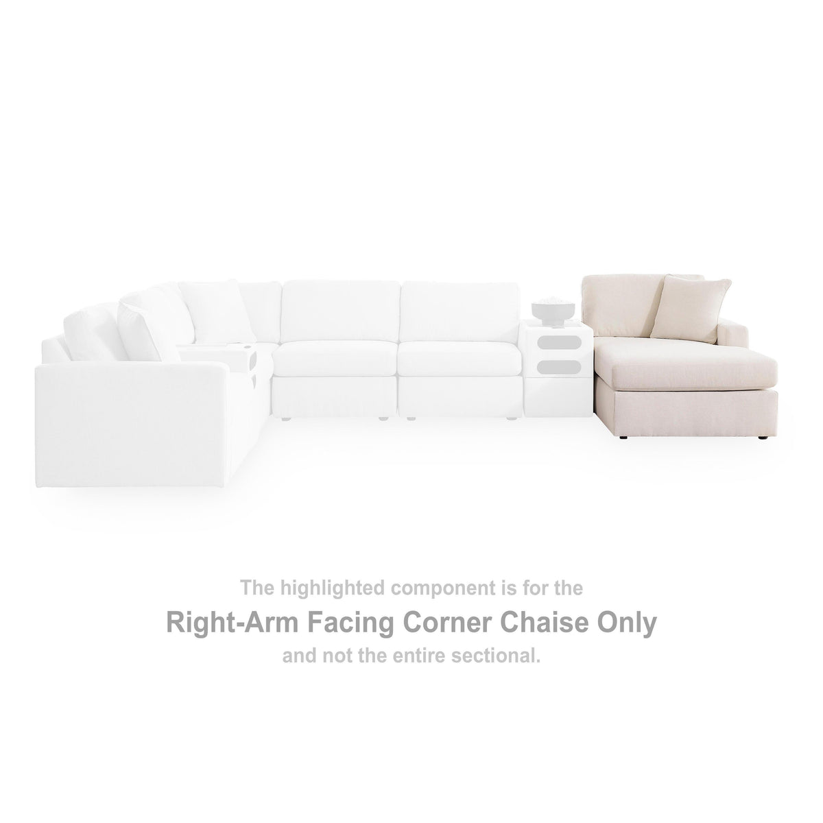 Signature Design by Ashley® Modmax 92103U7 6 pc Sectional with Chaise and Ottoman - Oyster IMAGE 8