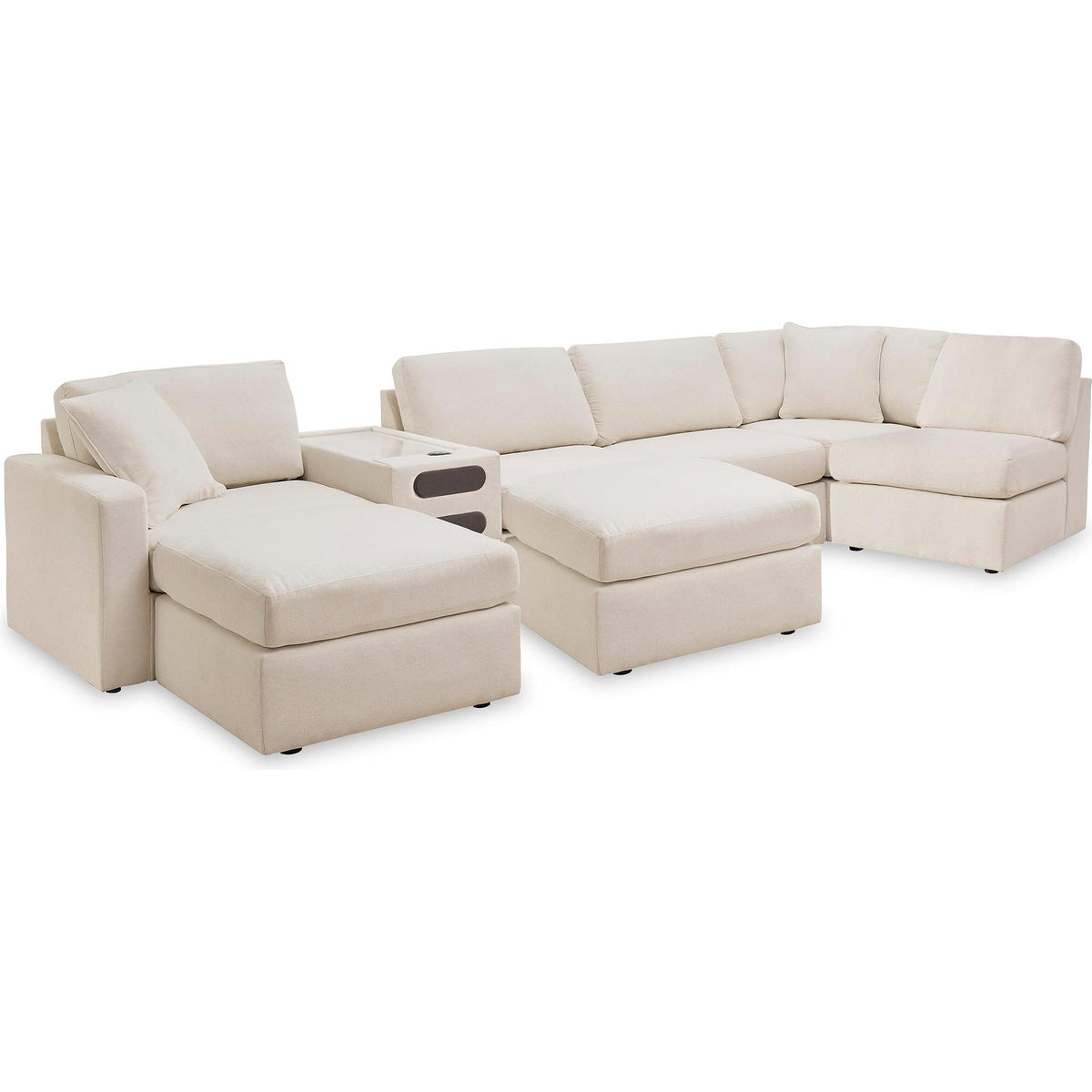 Signature Design by Ashley® Modmax 92103U8 6 pc Sectional and 2 Ottomans - Oyster IMAGE 1