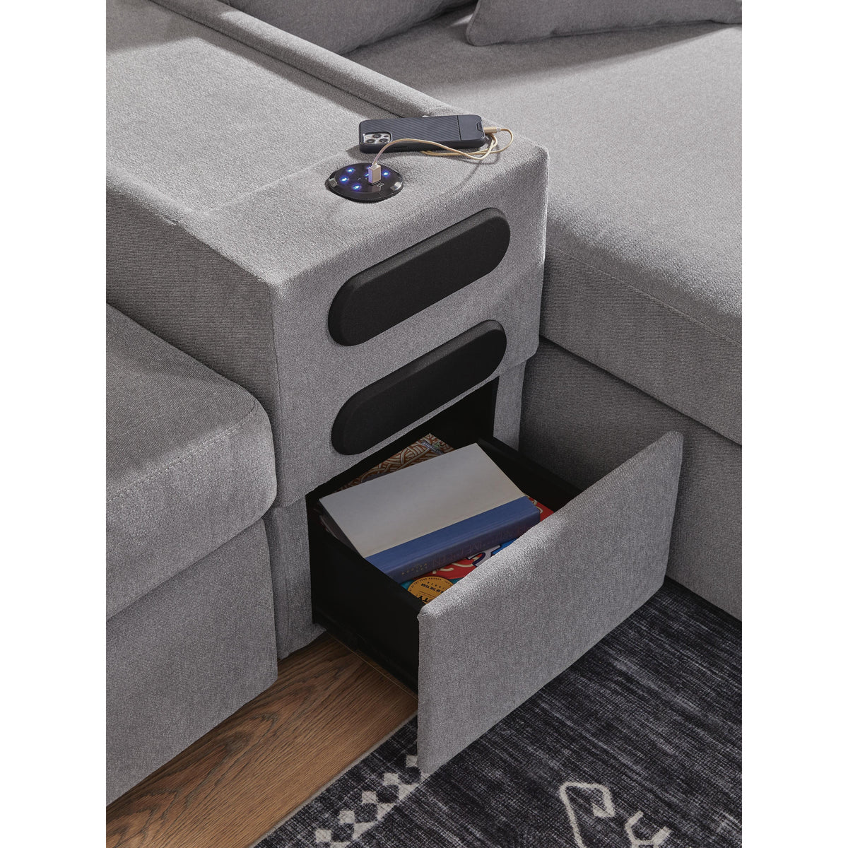Signature Design by Ashley® Modmax 92104U8 6 pc Sectional and 2 Ottomans - Granite IMAGE 20