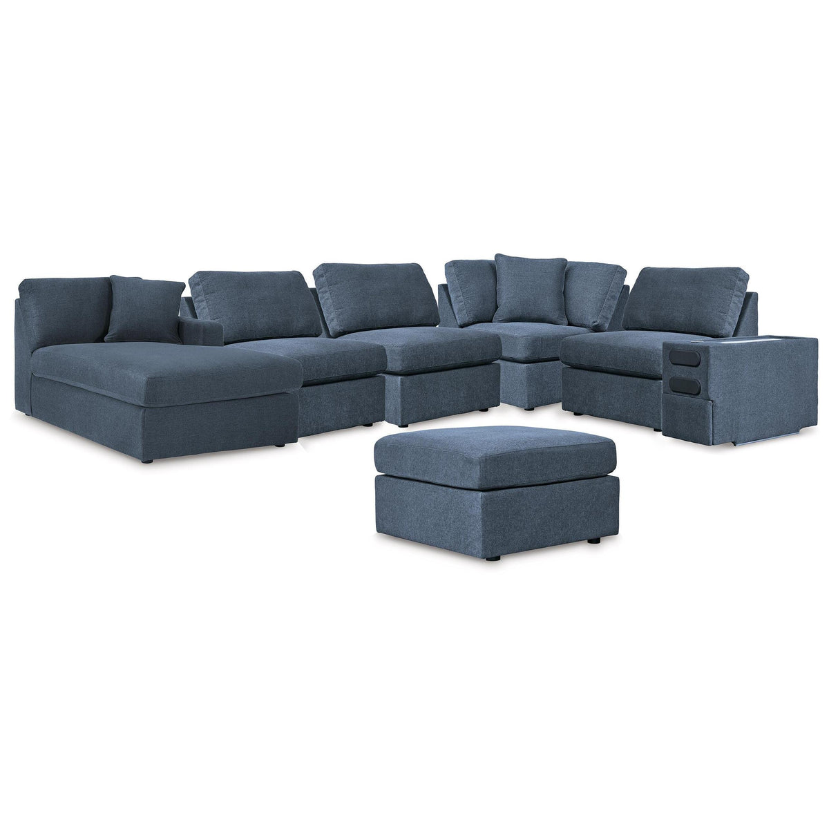 Signature Design by Ashley® Modmax 92121U10 6 pc Sectional with Chaise and Ottoman - Ink IMAGE 1