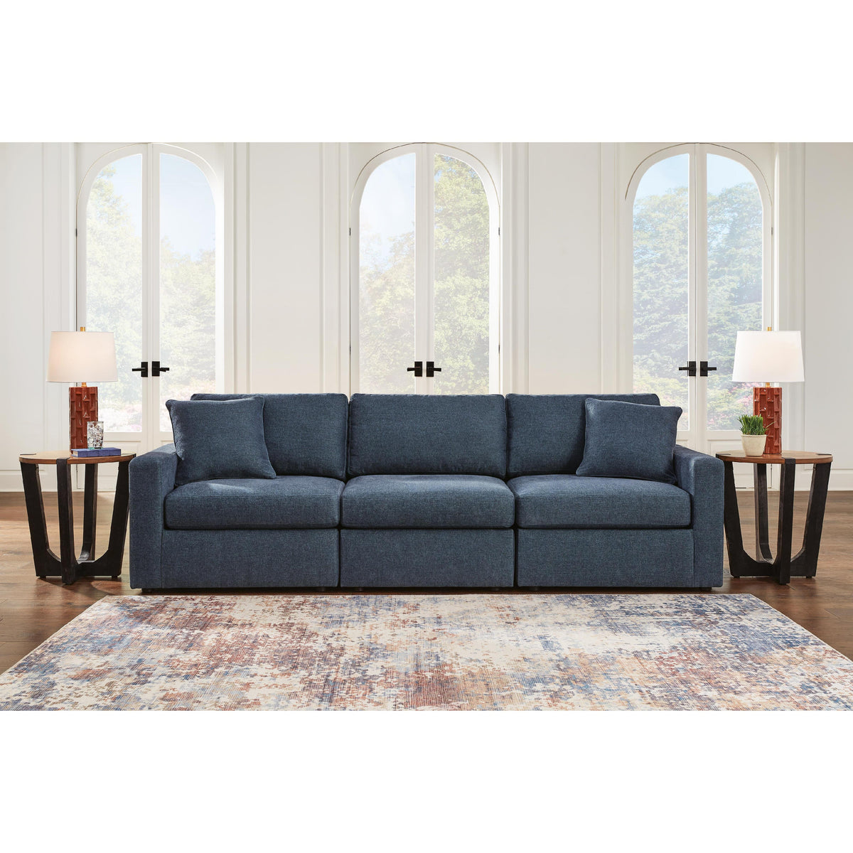 Signature Design by Ashley® Modmax 92121U4 3 pc Sectional and Ottoman - Ink IMAGE 9