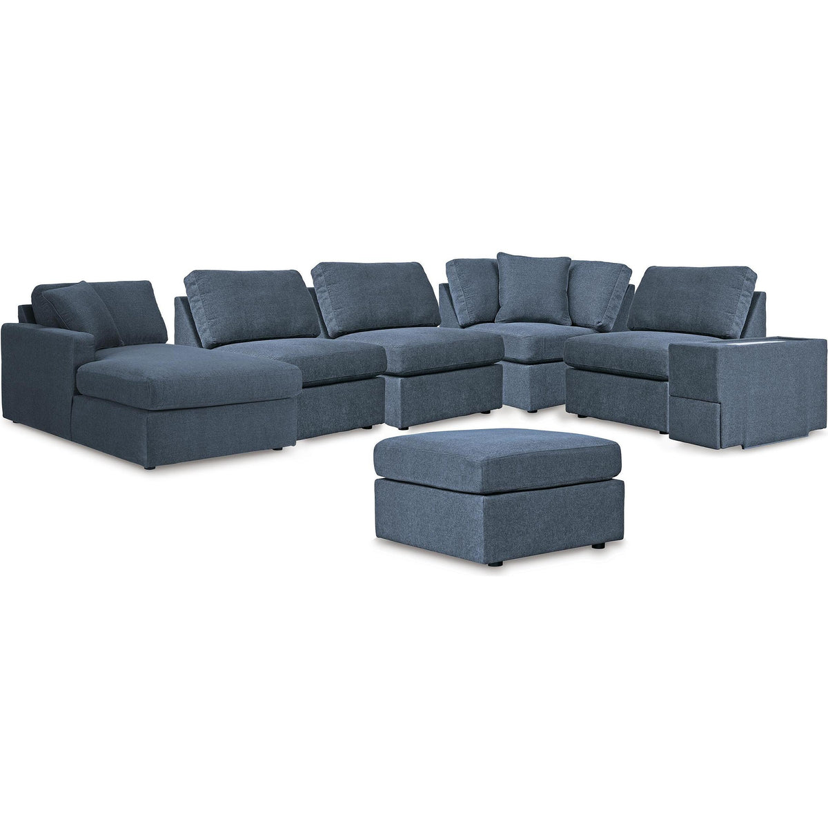 Signature Design by Ashley® Modmax 92121U6 6 pc Sectional with Chaise and Ottoman - Ink IMAGE 1