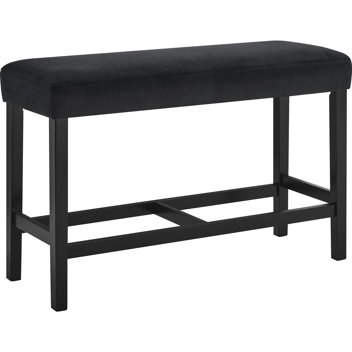 Crown Mark Marbel 1718-BENCH-BK Counter Height Bench - Black IMAGE 1