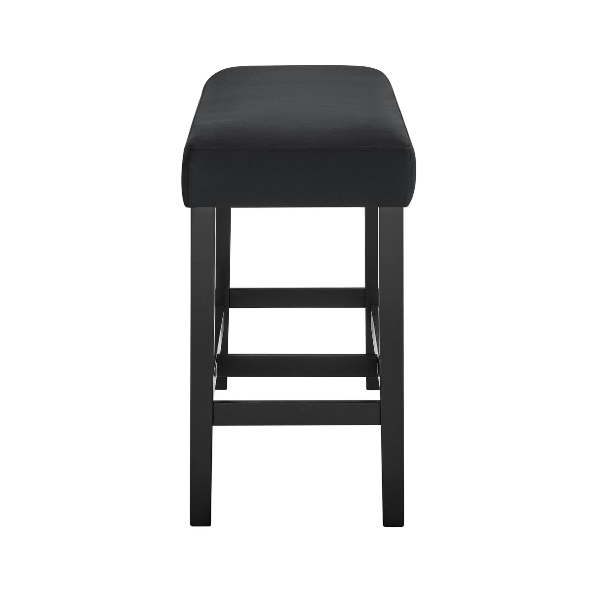 Crown Mark Marbel 1718-BENCH-BK Counter Height Bench - Black IMAGE 2