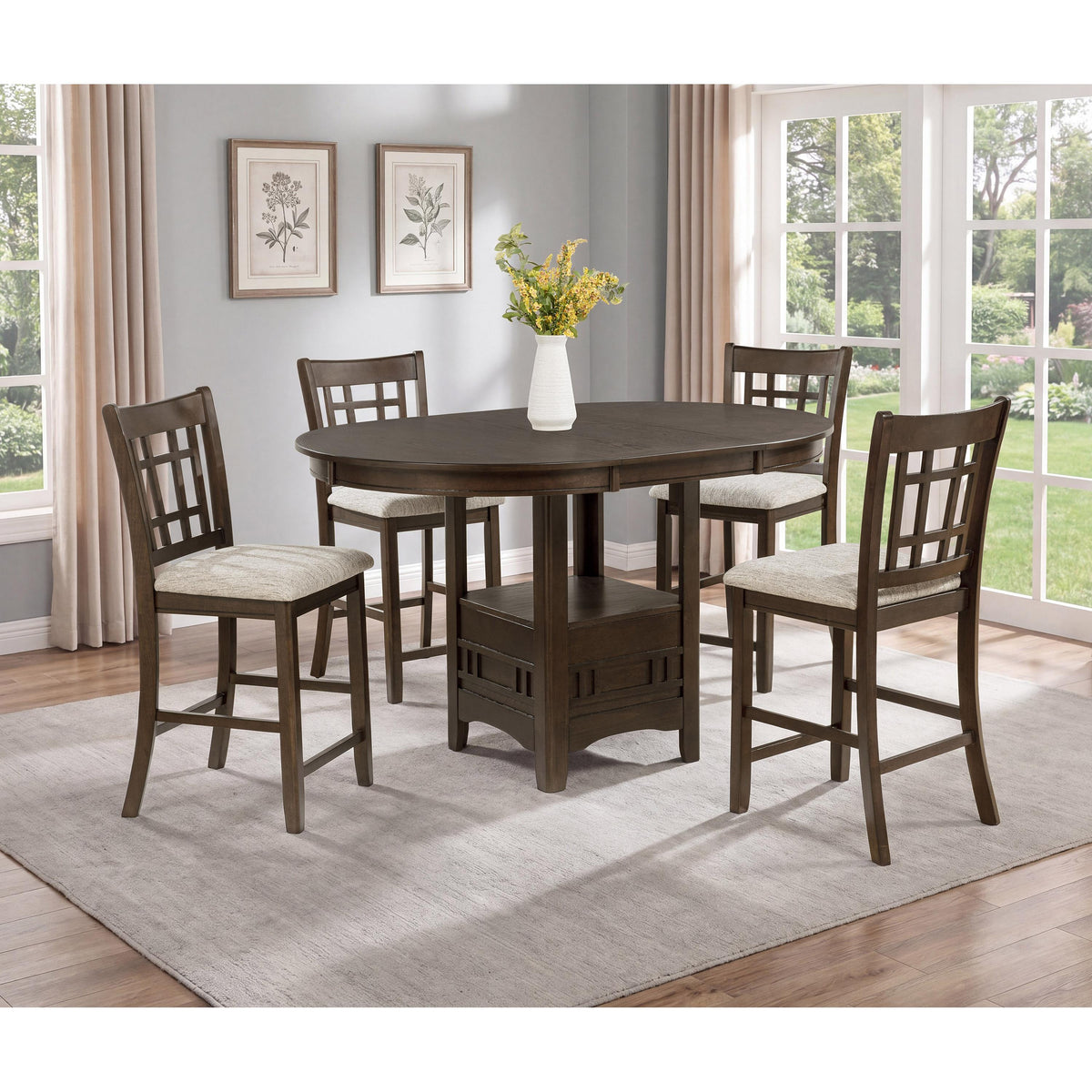 Crown Mark Hartwell 2795BRN-T-4260 Counter Height Table - Brown IMAGE 2