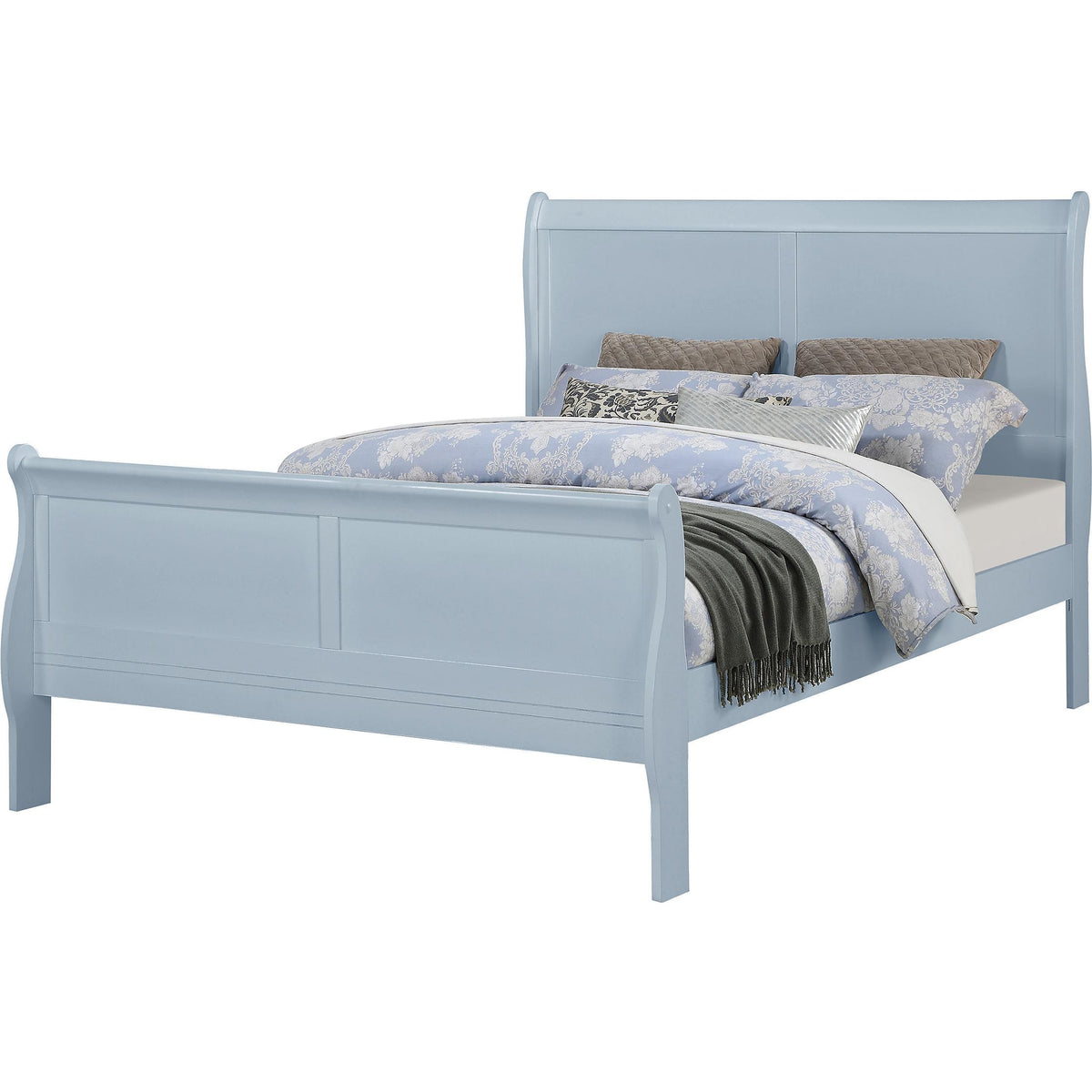 Crown Mark Louis Philip B3760-F Full Bed - Blue IMAGE 1