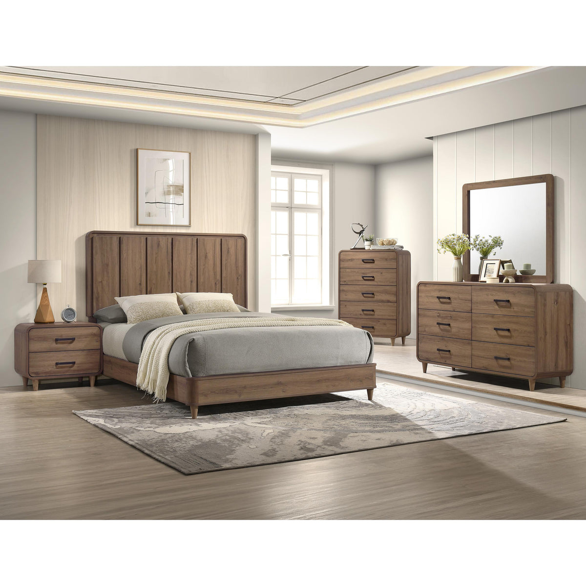 Crown Mark Nyomi B4920-2 Night Stand - Light Brown IMAGE 2