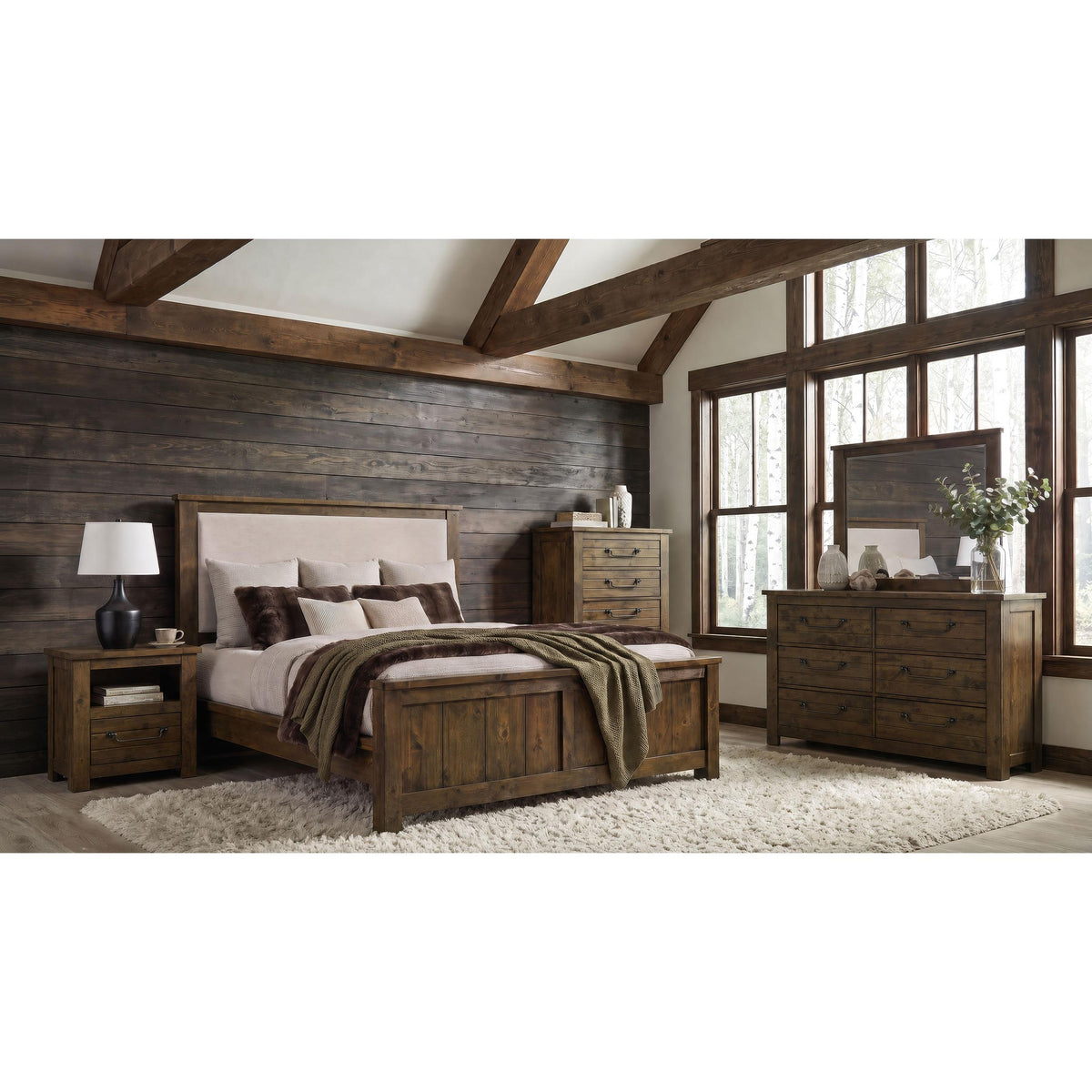 Coaster Furniture Doherty King Upholstered Panel Bed 225161KE IMAGE 7
