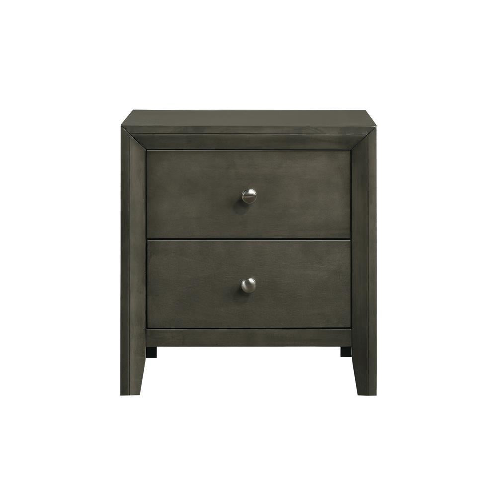 Serenity 2-Drawer Nightstand Mod Grey