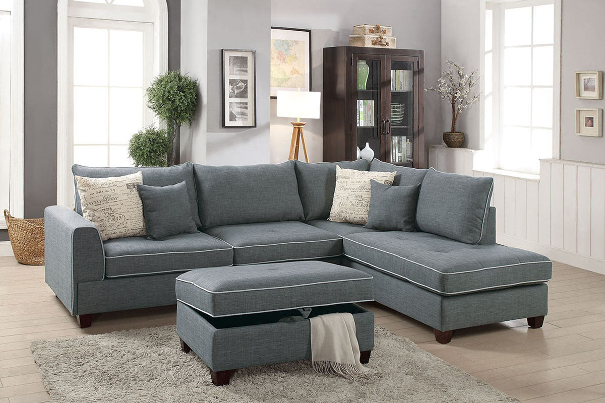 3-Pcs Sectional Sofa