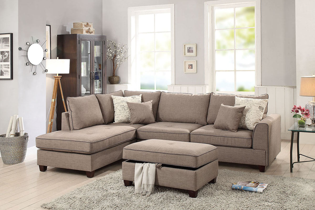 3-Pcs Sectional Sofa