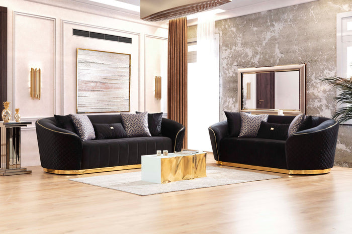 Aster Velvet Sofa & Loveseat