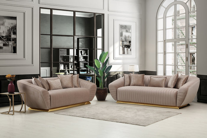 Empoli Velvet Sofa & Loveseat